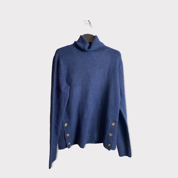 J.Crew Factory Button Turtleneck in Extra-Soft Yarn - Picture 5 of 6